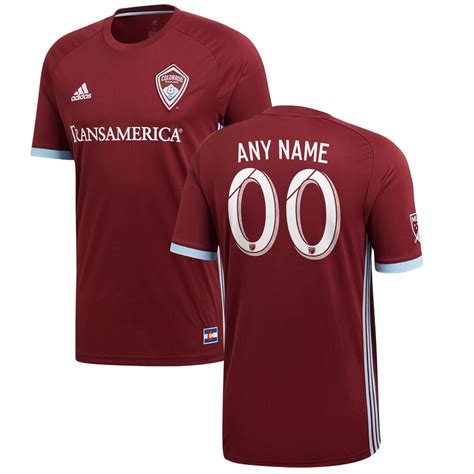 mens colorado rapids adidas burgundy 2018 primary replica jersey